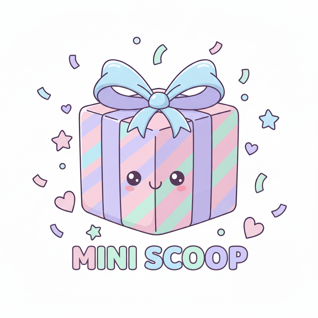 Cartoon Present with MINI SCOOP